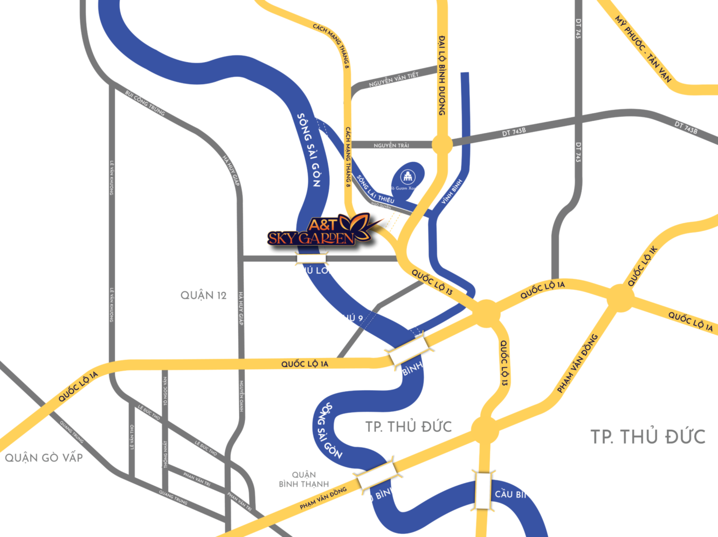 Vị trí A&T Riverside Sai Gon