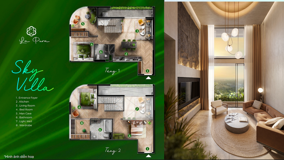 Các loại hình sản phẩm của dự án La Pura Thuận An