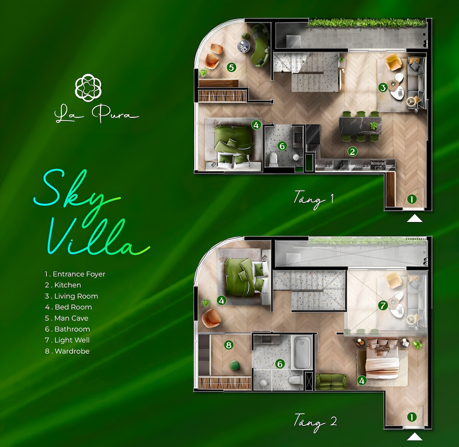 Sky Villa – Chốn sống dưỡng lành giữa tầng không tại La Pura Thuận An 1 Sky Villa La Pura Thuận An
