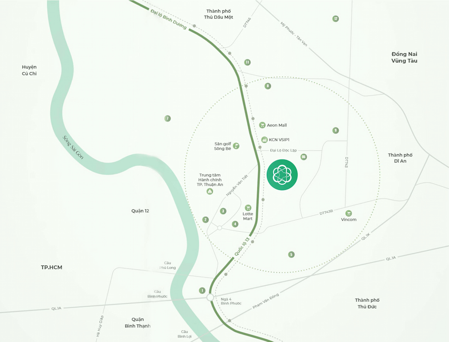 Sky Villa – Chốn sống dưỡng lành giữa tầng không tại La Pura Thuận An 7 Sky Villa La Pura Thuận An