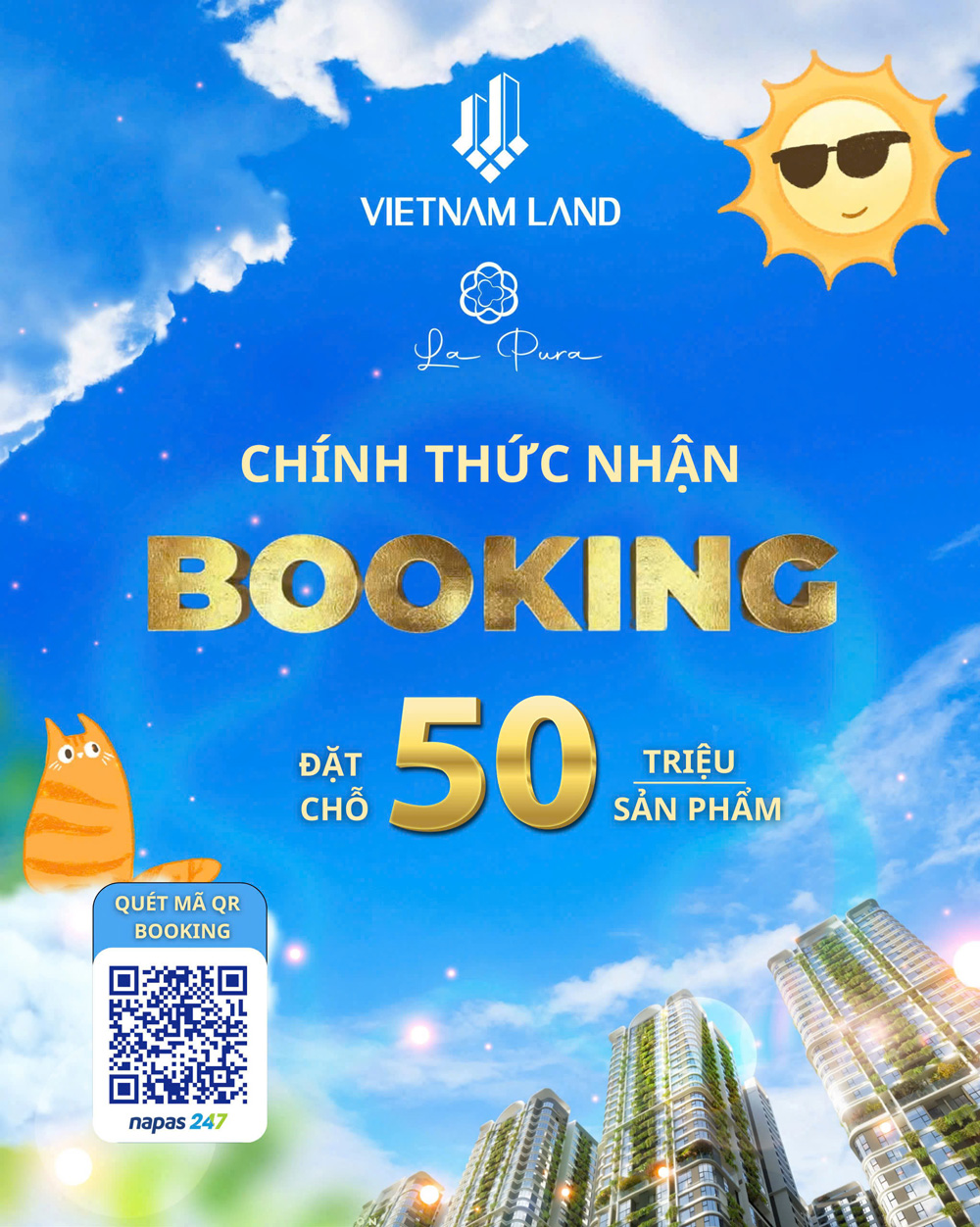 Vietnam Land chính thức nhận Booking dự án La Pura 