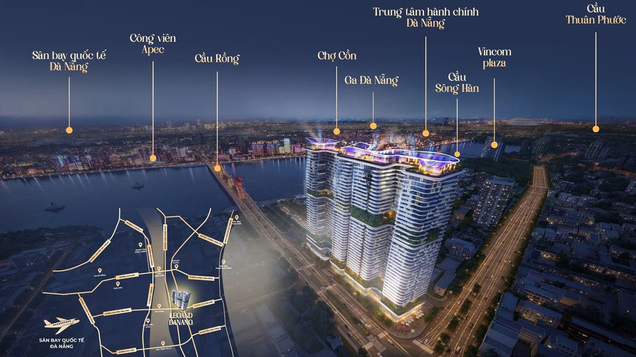 Vị trí The Legend City Đà Nẵng