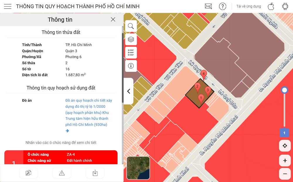tra cứu vị trí đất