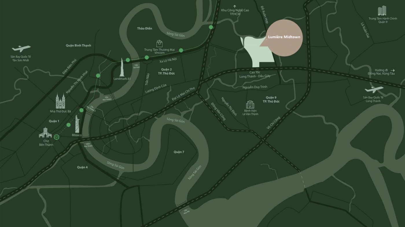 Vị trí LUMIERE MIDTOWN