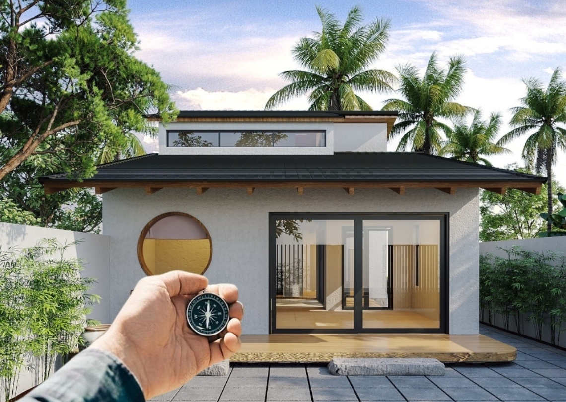 la bàn đo hướng nhà