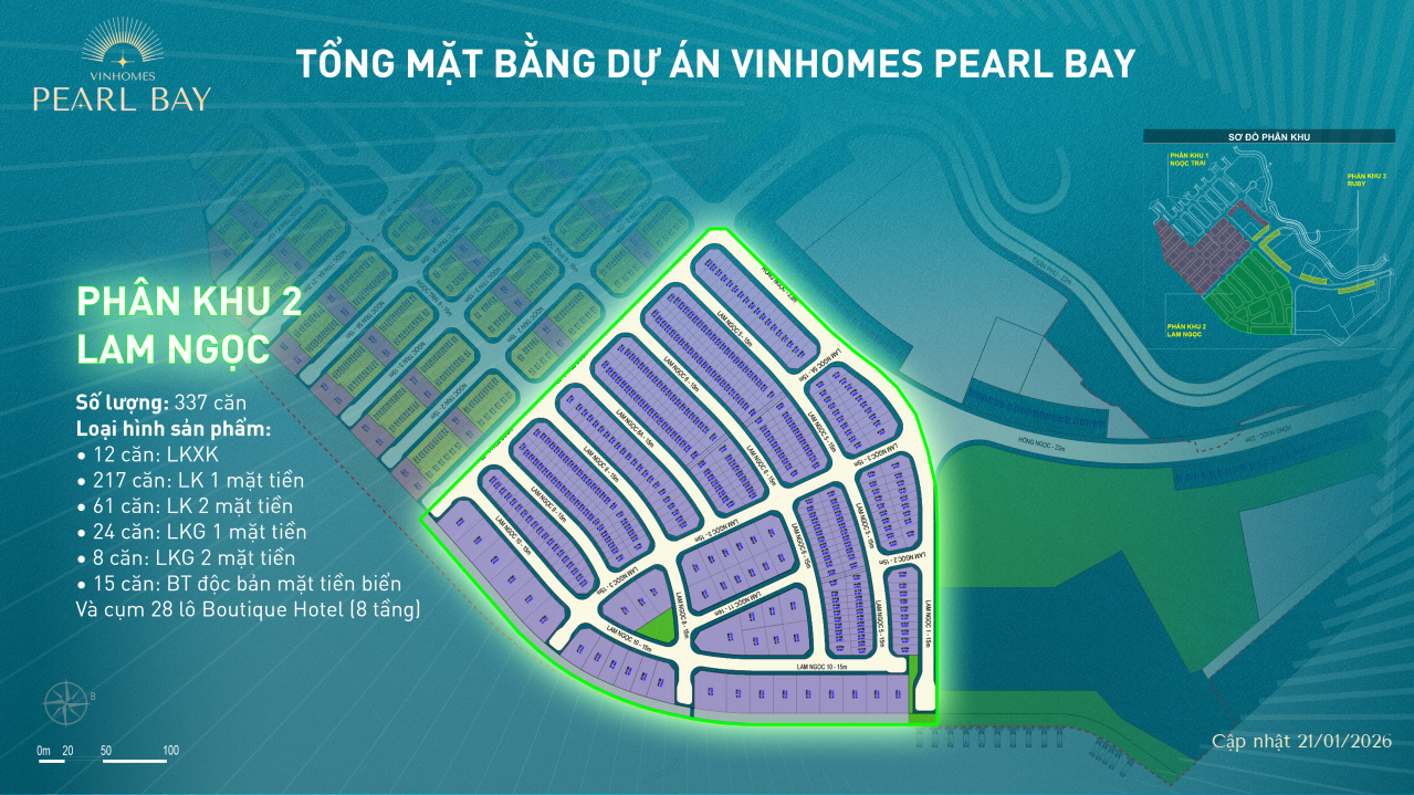 Phân khu Lam Ngọc Vinhomes Pearl Bay Phú Quý Nha Trang