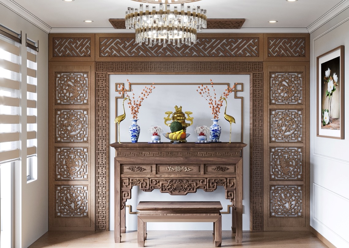 10 điều kiêng kị và 7 nguyên tắc bố trí phòng thờ hợp phong thủy Phong thủy phòng thờ