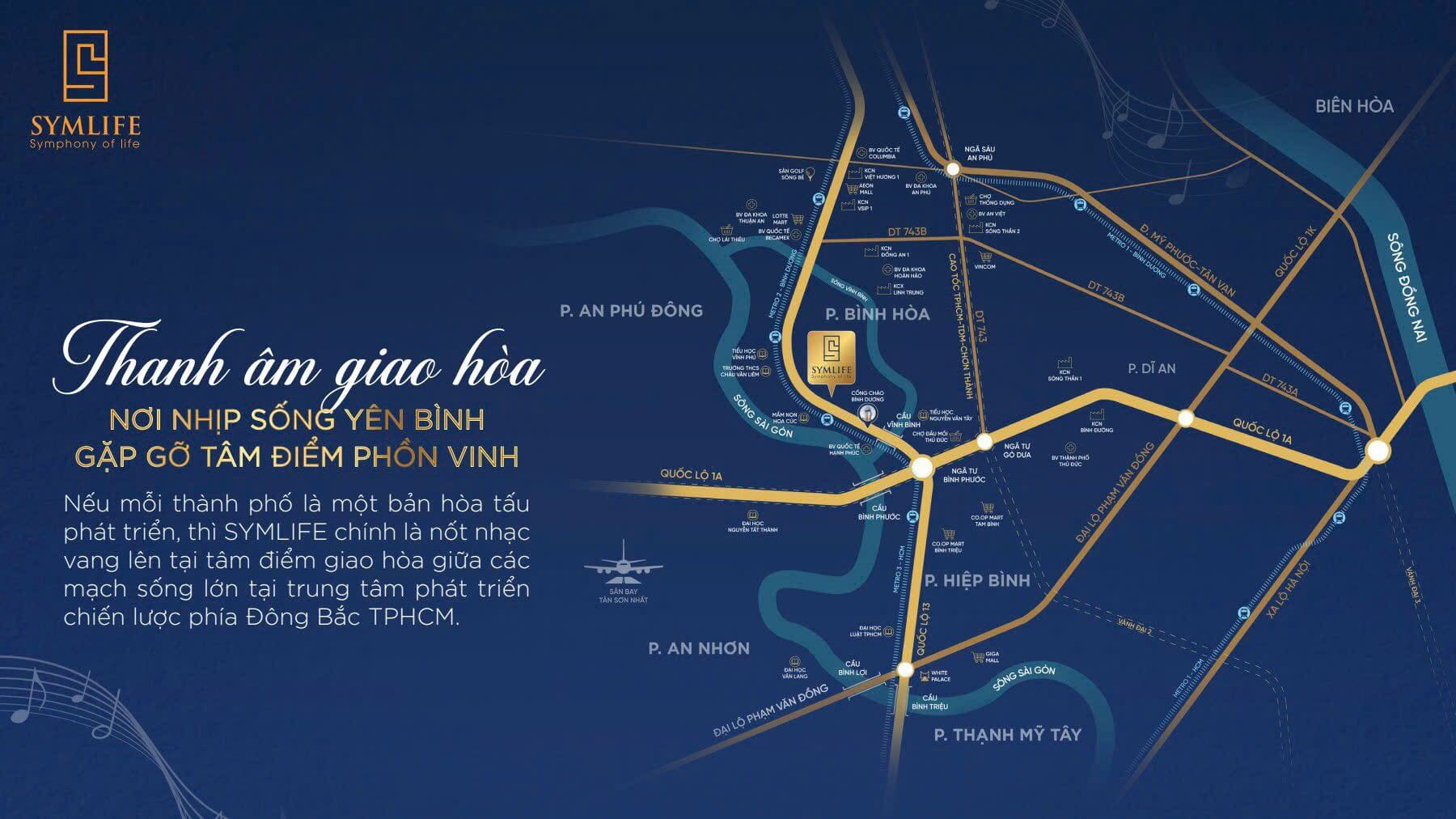 Vị trí SYMLIFE THUẬN AN BÌNH DƯƠNG