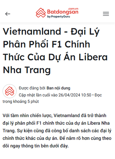 batdongsan.com.vn nói về vietnamland