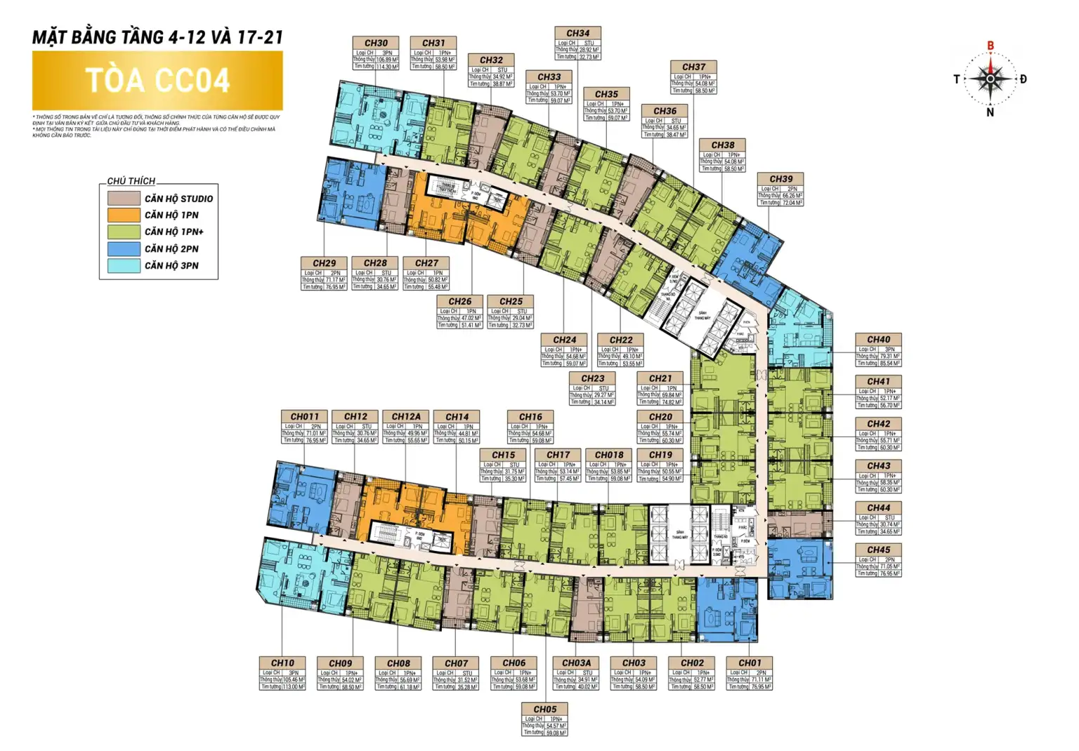 Mặt Bằng Charmora City: Bố Cục Thông Minh, Khẳng Định Chuẩn Sống Hiện Đại Charmora City vietnamland.vn Mặt bằng tầng điển hình