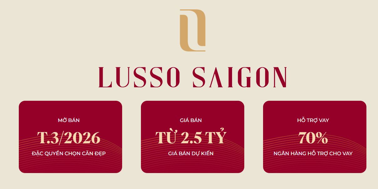 Lusso Saigon có giá bán ưu đãi, chính sách bán hàng hấp dẫn